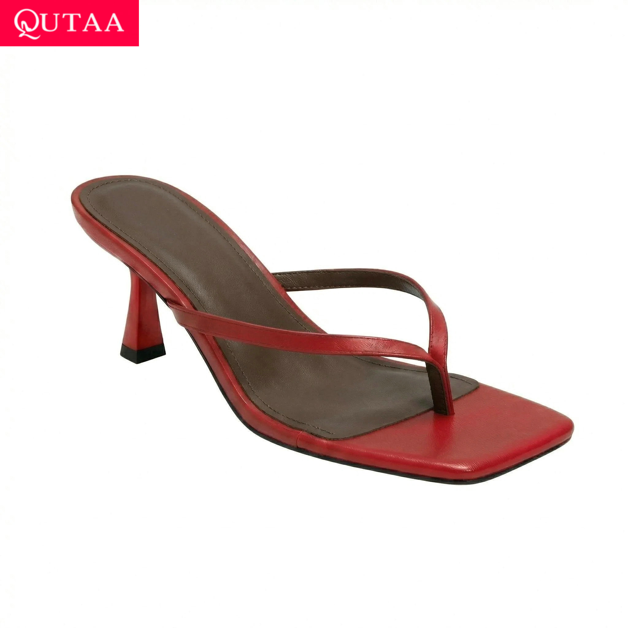 Kitten Heel Women - QUTAA 뉴스 패션 플립 플롭 여성