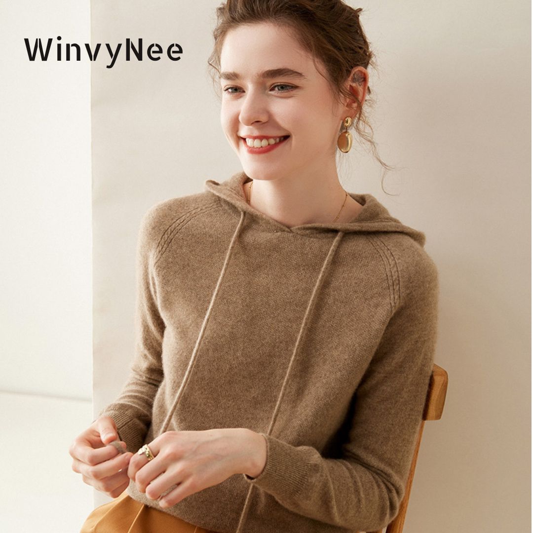 Cashmere Sweater Formal - WinvyNee 여성 캐시미어 메리노 울 스웨터