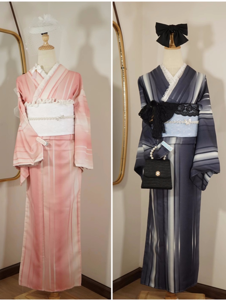 Women'S Formal Traditional Wear - 여성 일본 스타일 정장 기모노 이중