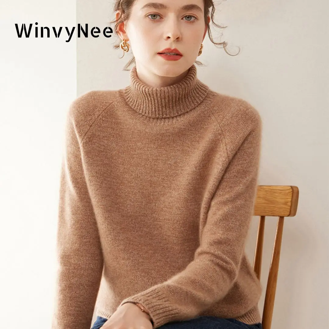 Cashmere Sweater Formal - WinvyNee 캐시미어 스웨터 여성 긴 소매