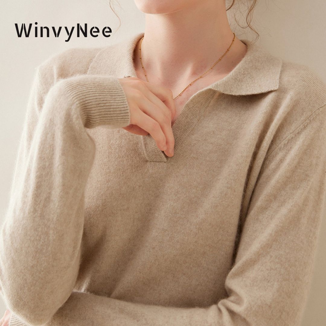 WinvyNee 여성 의류 캐시미어 울 스웨터 폴로 넥 - Cashmere Sweater Formal 리뷰 및 가격