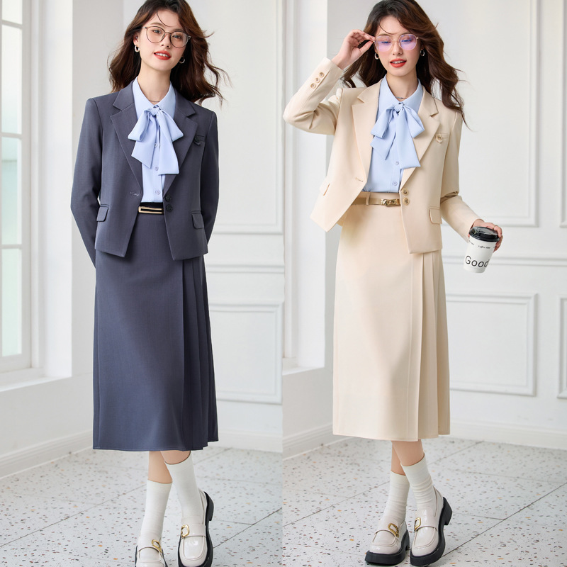 봄, 가을용 그레이 여성 정장 세트, 대학생 면접, 출 - Women'S Formal Wear Petite 리뷰 및 가격