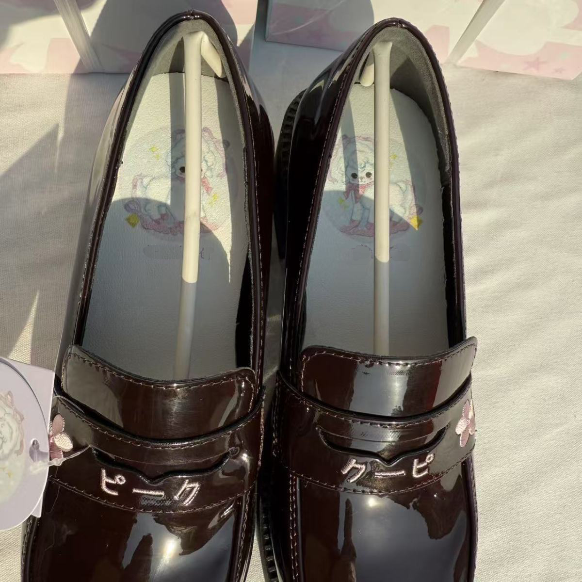 사랑스러운 일본 스타일 여학생 로리타 JK 봉제 신발, - Kitten Heel Women 리뷰 및 가격