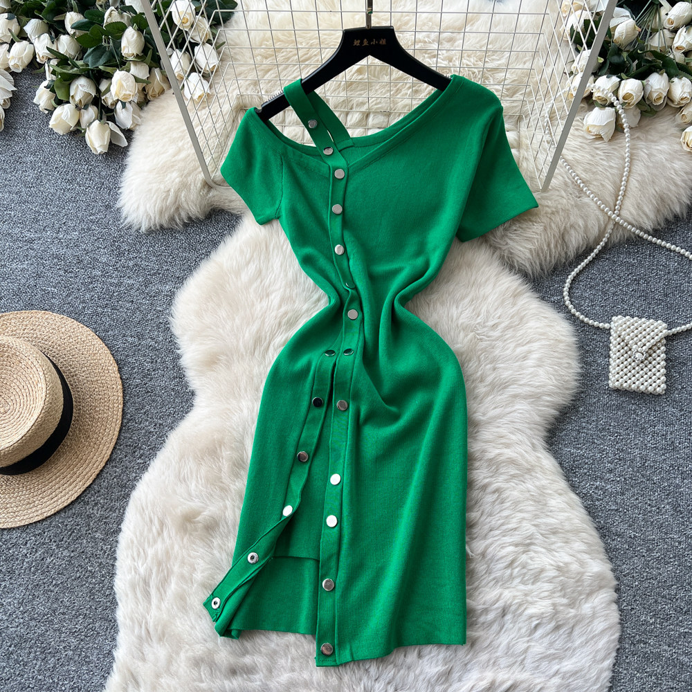 여성 미디 길이 드레스 섹시한 Y2K 스트리트웨어 V넥 - Wrap Dress Work 리뷰 및 가격