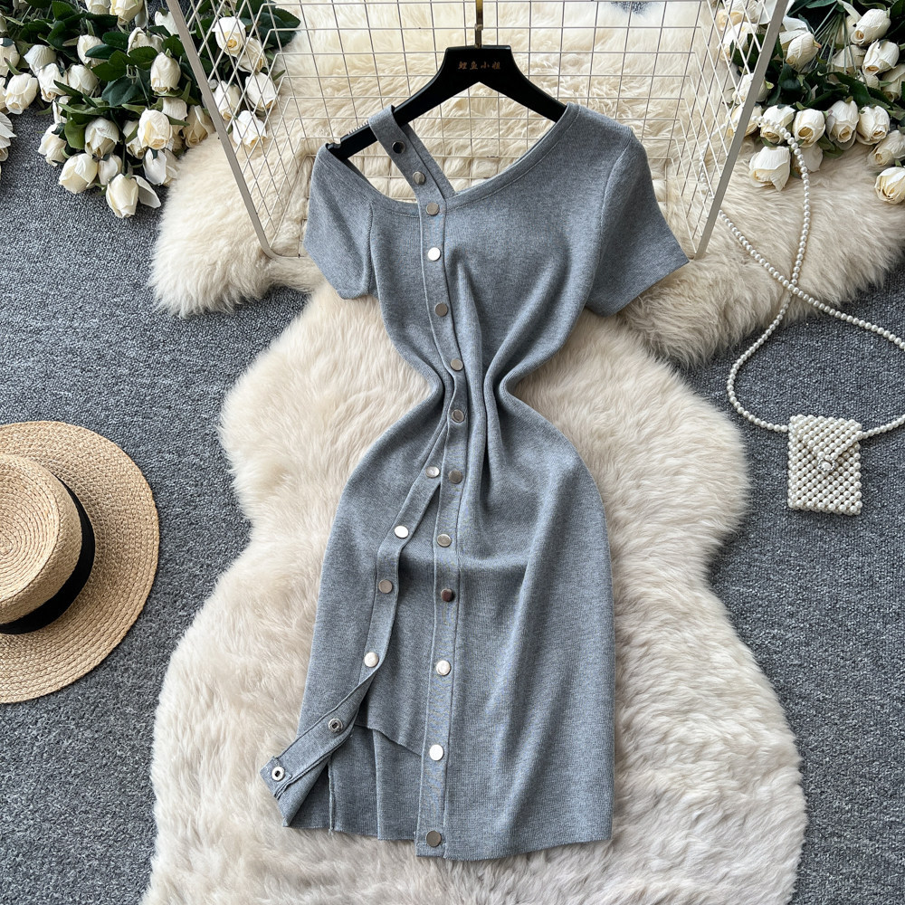 여성 미디 길이 드레스 섹시한 Y2K 스트리트웨어 V넥 - Wrap Dress Work 리뷰 및 가격