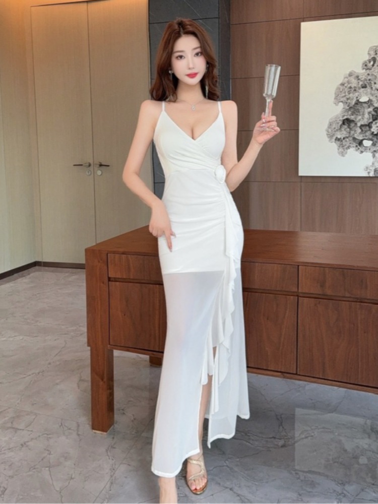 섹시한 롱 네트 랩어라운드 바디 보텀 드레스 사우나 젊 - Wrap Dress Work 리뷰 및 가격