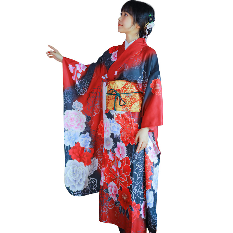 여성용 일본식 기모노 정장 프린트 무늬가 있는 흔들림  - Women'S Formal Traditional Wear 리뷰 및 가격