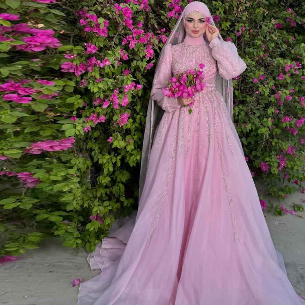맞춤형 럭셔리 아비예 이브닝 드레스 2025 비즈 장식 - Women Formal Wear Hijab 리뷰 및 가격
