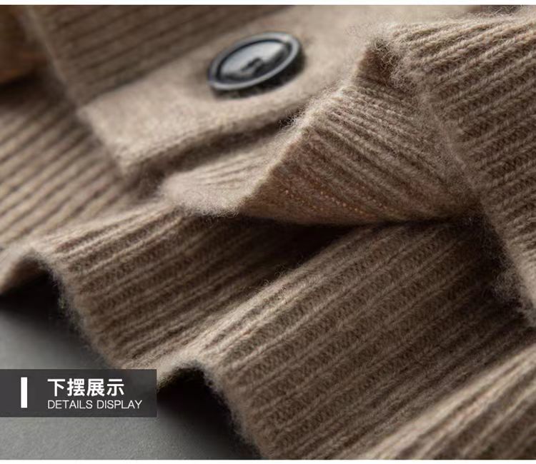 100% 순수 캐시미어 가디건 남성용 가을 겨울 신상  - Cashmere Sweater Formal 리뷰 및 가격
