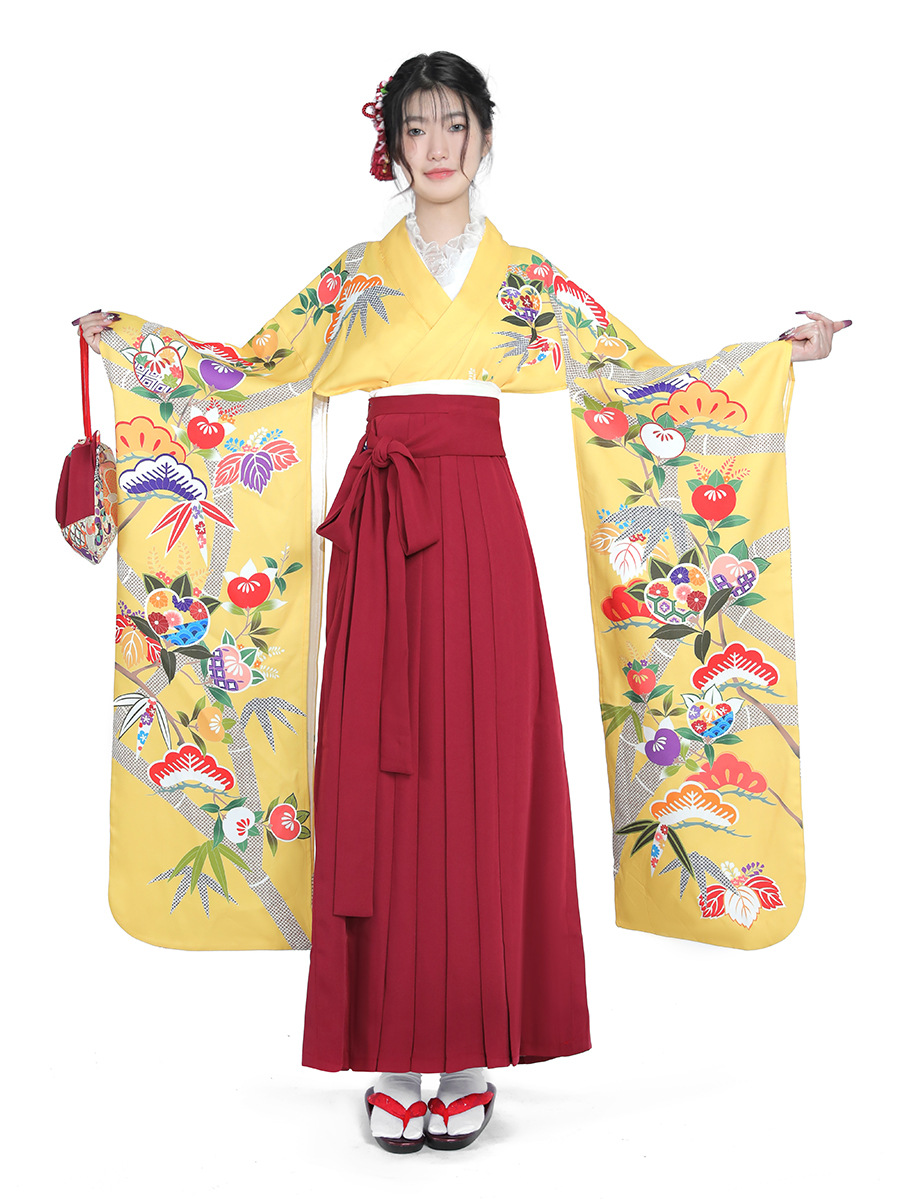 여성용 일본식 기모노 세트 와비사비 스타일 하카마 드레 - Women'S Formal Traditional Wear 리뷰 및 가격